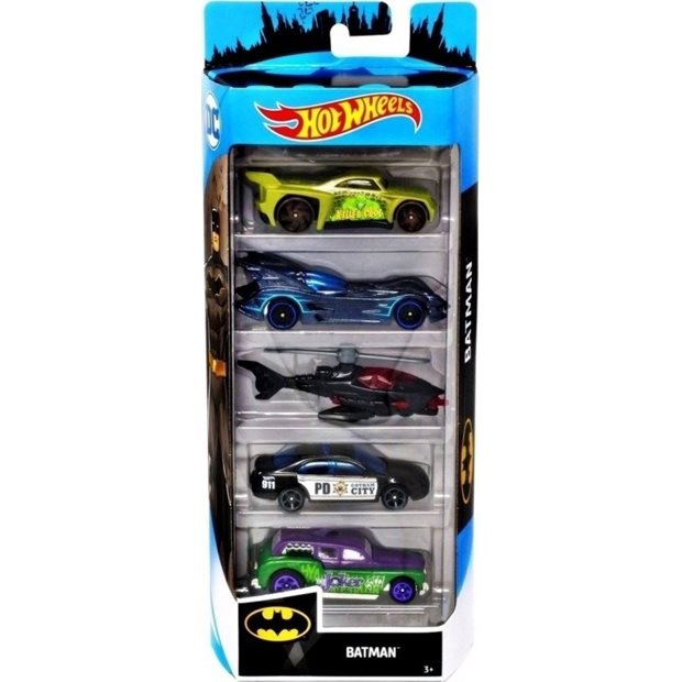 Hot Wheels Σετ 5 Αυτοκινητακια-10 Σχεδια - 1806