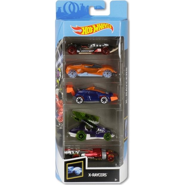 Hot Wheels Σετ 5 Αυτοκινητακια-10 Σχεδια - 1806