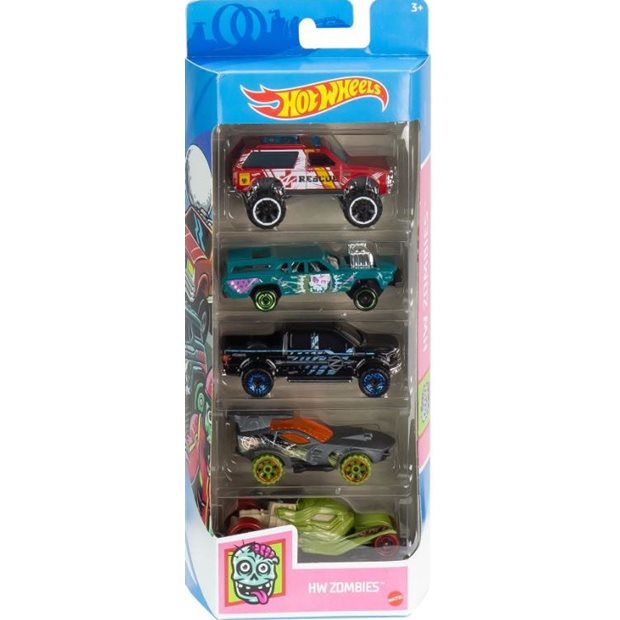 Hot Wheels Σετ 5 Αυτοκινητακια-10 Σχεδια - 1806