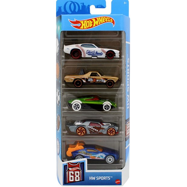 Hot Wheels Σετ 5 Αυτοκινητακια-10 Σχεδια - 1806