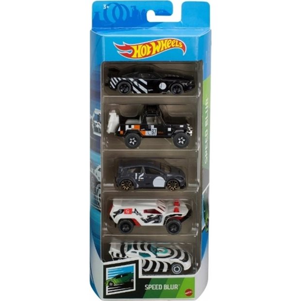Hot Wheels Σετ 5 Αυτοκινητακια-10 Σχεδια - 1806