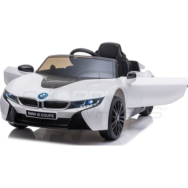 Ηλεκτροκίνητο Αυτοκίνητο BMW i8 Original License 12V - Λευκό | Skorpion Wheels - 5246002