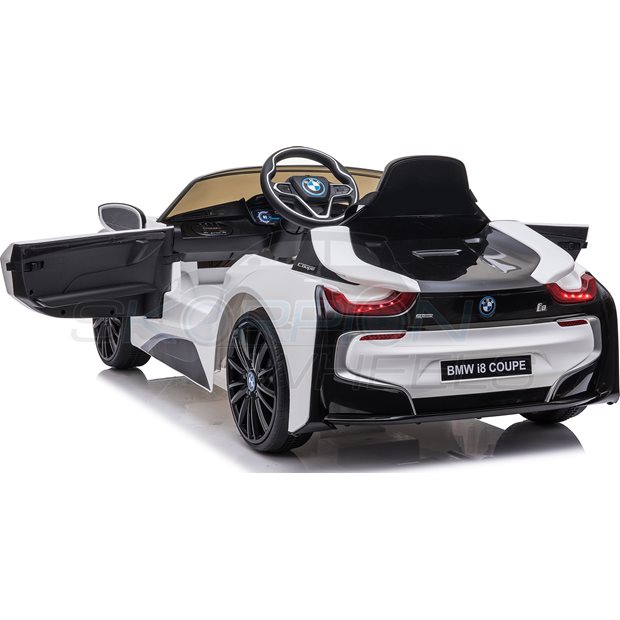 Ηλεκτροκίνητο Αυτοκίνητο BMW i8 Original License 12V - Λευκό | Skorpion Wheels - 5246002