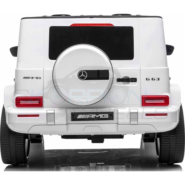 Ηλεκτροκίνητο Αυτοκίνητο Mercedes Benz AMG G63 Original License 12V - Λευκό | Skorpion Wheels - 5247037