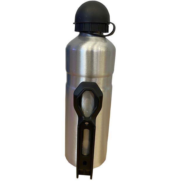 Παγουρι Αλουμινιου 750ml Elmo Ασημι με Βαση - 108674