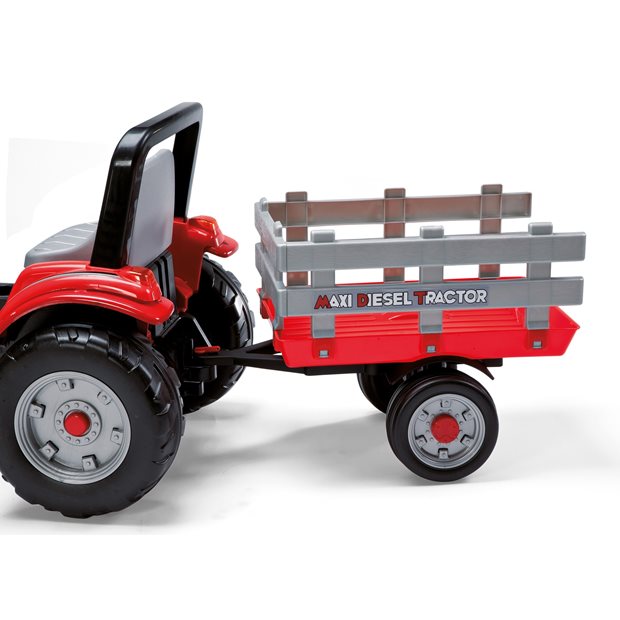 Πεταλοκινητο Peg Perego Maxi Diesel Tractor Με Trailer - CD0551