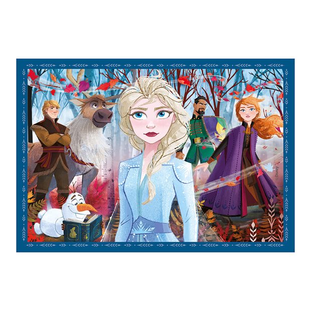 Clementoni Παιδικό Παζλ 4 Σε 1 Supercolor Disney Frozen II - 1200-21518