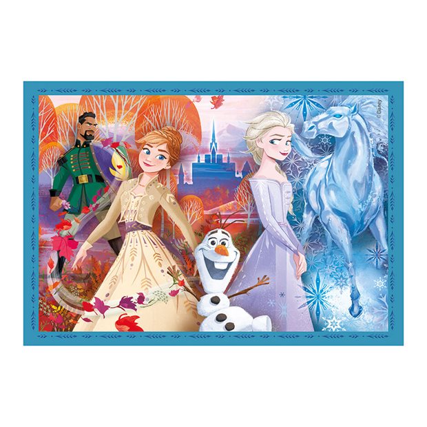 Clementoni Παιδικό Παζλ 4 Σε 1 Supercolor Disney Frozen II - 1200-21518