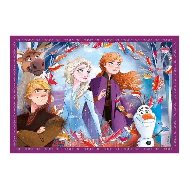 Clementoni Παιδικό Παζλ 4 Σε 1 Supercolor Disney Frozen II - 1200-21518