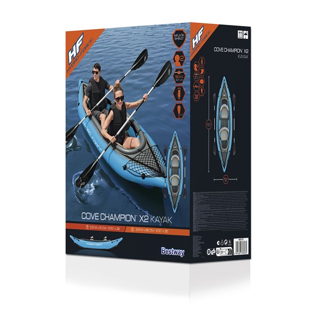Φουσκωτό Kayak Hydro Force Cove Champion X2 331x85x45cm | Bestway - 65131