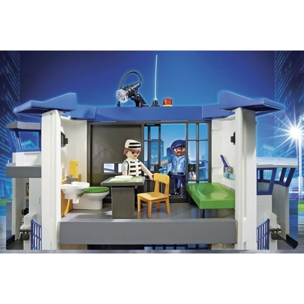Playmobil City Action Αρχηγείο Αστυνομίας Και Φυλακή Ασφαλείας - 6919