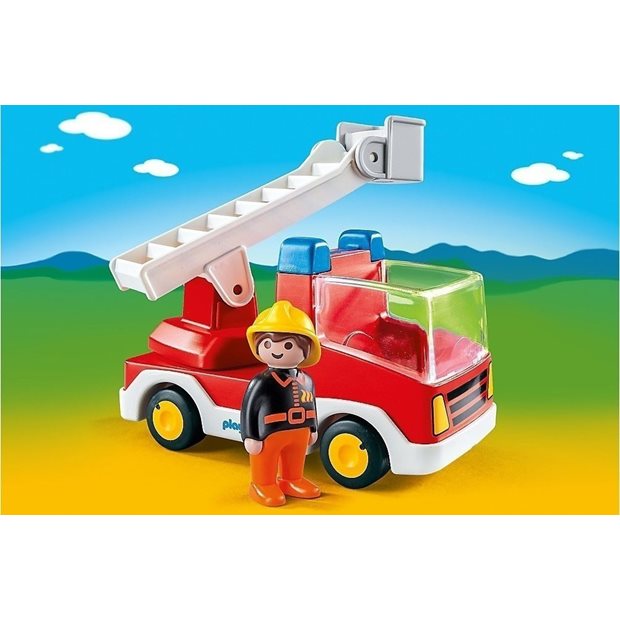 Playmobil Πυροσβεστης Με Κλιμακοφορο Οχημα - 6967