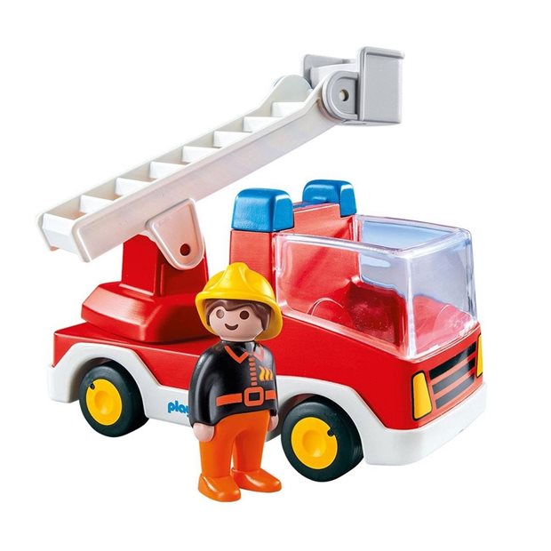 Playmobil Πυροσβεστης Με Κλιμακοφορο Οχημα - 6967