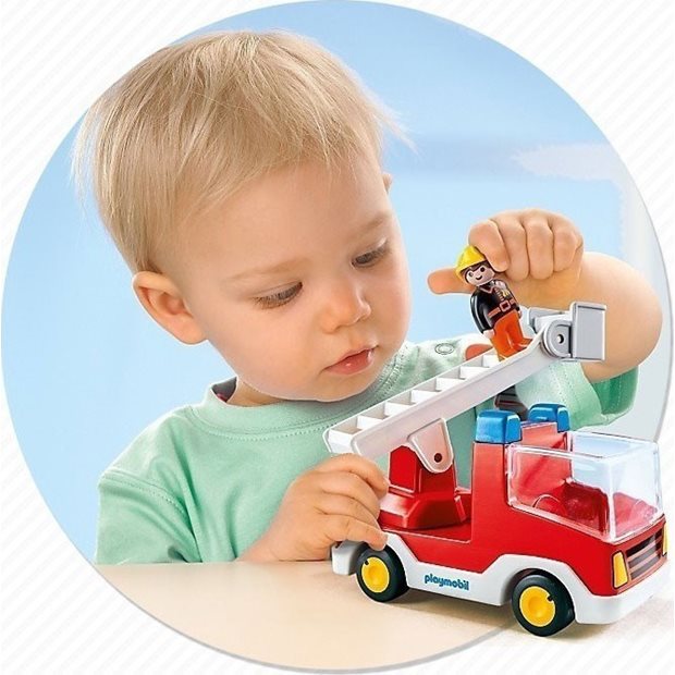 Playmobil Πυροσβεστης Με Κλιμακοφορο Οχημα - 6967