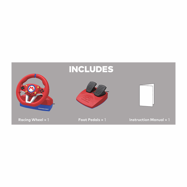 Τιμονιέρα Με Πετάλια Mario Kart Racing Wheel Pro Mini Για Nintendo Switch - NSW-204U