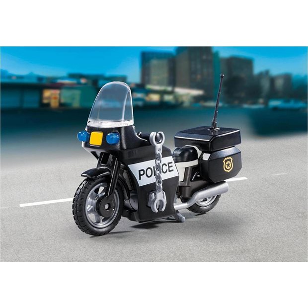 Playmobil City Action Βαλιτσάκι Αστυνόμος Με Μοτοσικλέτα - 5648