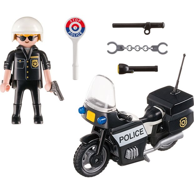 Playmobil City Action Βαλιτσάκι Αστυνόμος Με Μοτοσικλέτα - 5648