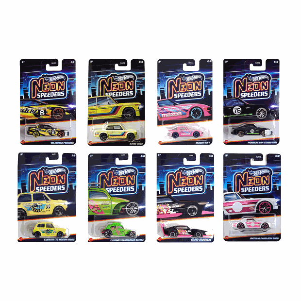 Ηot Wheels Αυτοκινητάκια Neon Speeders Σε Διάφορα Σχέδια - HLH72