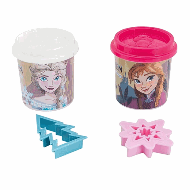 Πλαστελίνη 2 Βαζάκια Με 2 Cutters Disney Frozen - 1045-03607