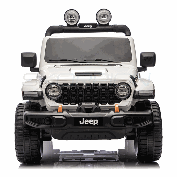Ηλεκτροκίνητο Αυτοκίνητο Jeep Wrangler Rubicon Original License 12V Λευκό | Skorpion Wheels - 5247052