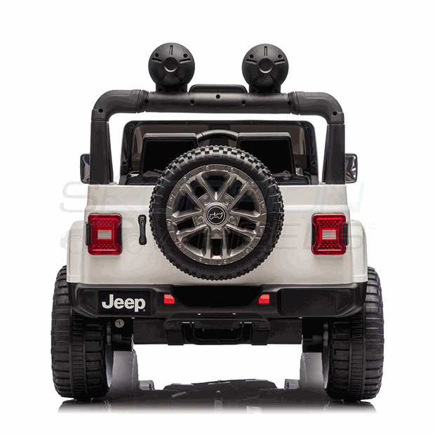 Ηλεκτροκίνητο Αυτοκίνητο Jeep Wrangler Rubicon Original License 12V Λευκό | Skorpion Wheels - 5247052