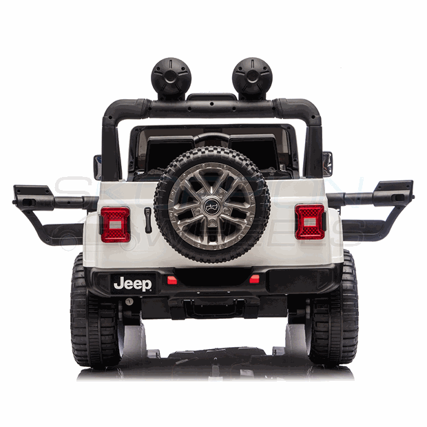 Ηλεκτροκίνητο Αυτοκίνητο Jeep Wrangler Rubicon Original License 12V Λευκό | Skorpion Wheels - 5247052