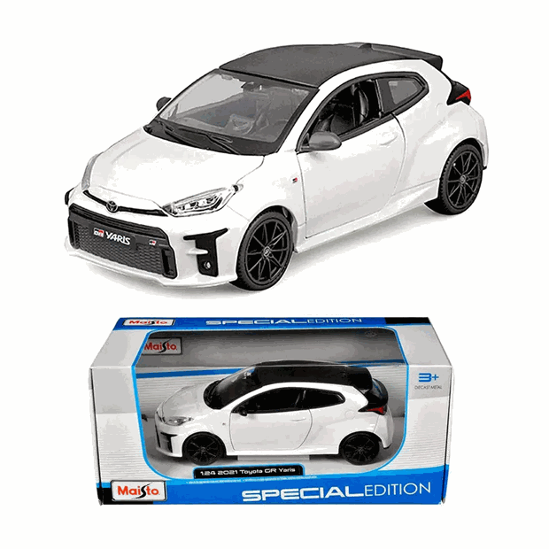 Maisto Special Edition 1:24 Toyota GR Yaris 2021 White - 48/32909 WT