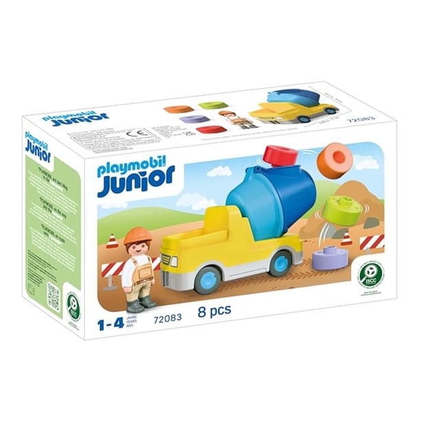 Playmobil Junior Μπετονιέρα Με Εργάτη - 72083
