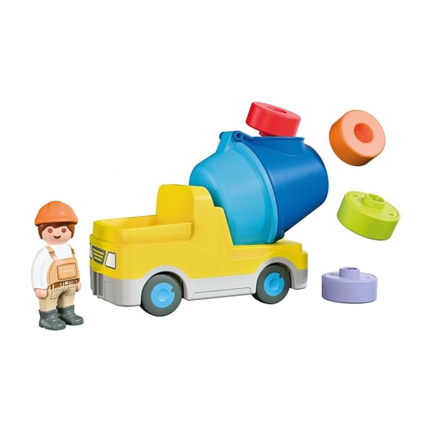Playmobil Junior Μπετονιέρα Με Εργάτη - 72083