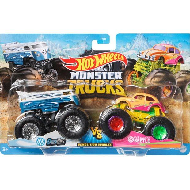 Hot Wheels Oχηματα Monster Trucks Σετ 2τμχ - FYJ64