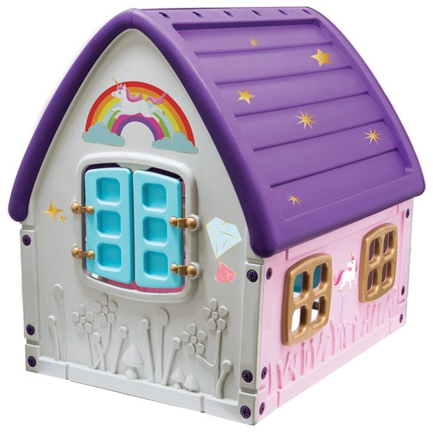 Παιδικο Σπιτακι Κηπου Unicorn Grand House Μωβ - 22561