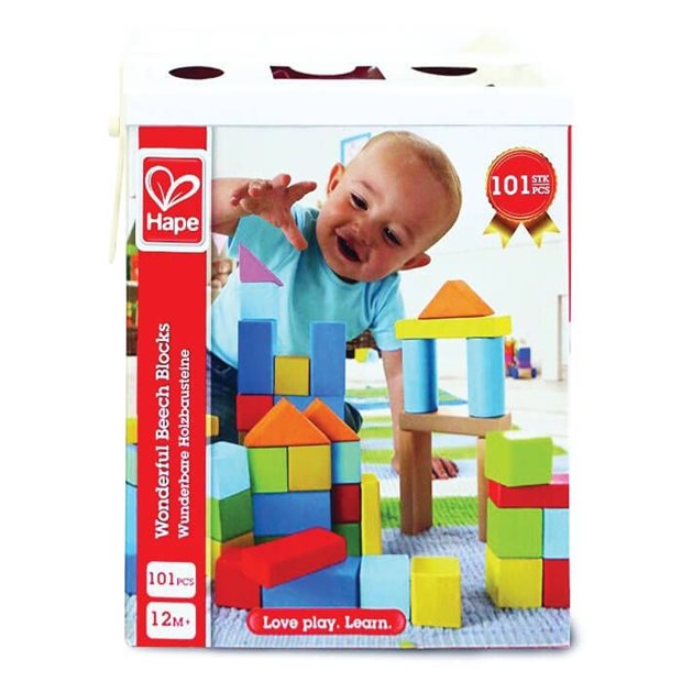 Ξυλινα Τουβλακια Hape Beech Block - E8247