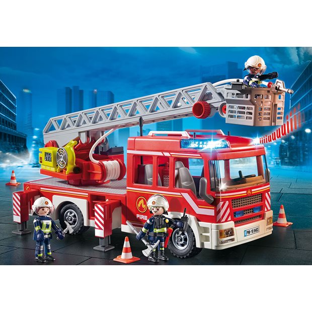 Playmobil City Action Όχημα Πυροσβεστικής Με Σκάλα Και Καλάθι Διάσωσης - 9463