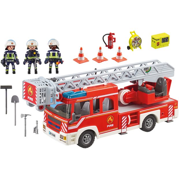 Playmobil City Action Όχημα Πυροσβεστικής Με Σκάλα Και Καλάθι Διάσωσης - 9463