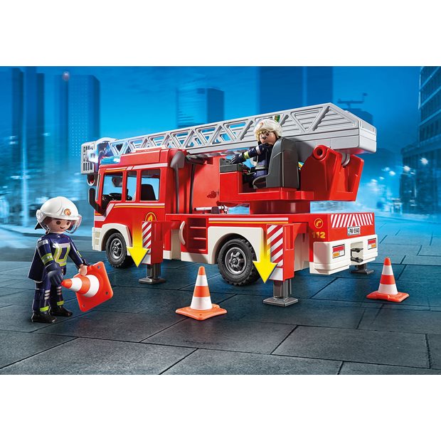 Playmobil City Action Όχημα Πυροσβεστικής Με Σκάλα Και Καλάθι Διάσωσης - 9463