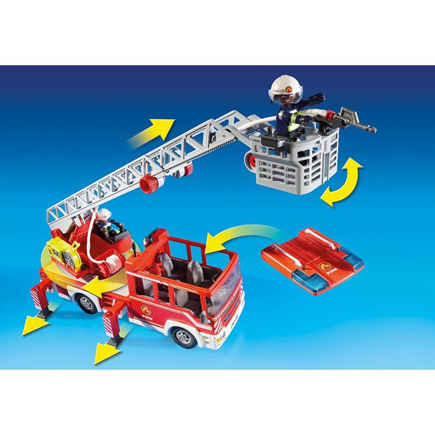 Playmobil City Action Όχημα Πυροσβεστικής Με Σκάλα Και Καλάθι Διάσωσης - 9463