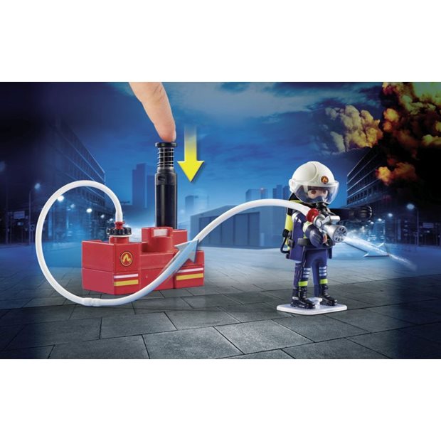 Playmobil City Action Πυροσβέστες Με Αντλία Νερού - 9468