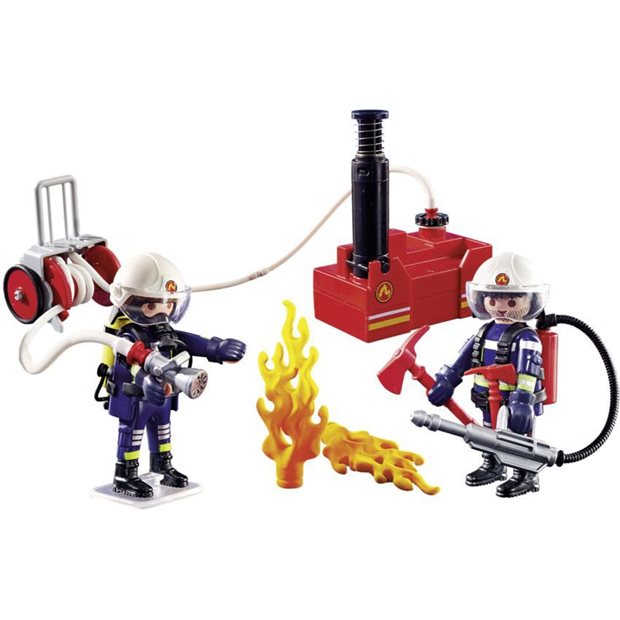 Playmobil City Action Πυροσβέστες Με Αντλία Νερού - 9468