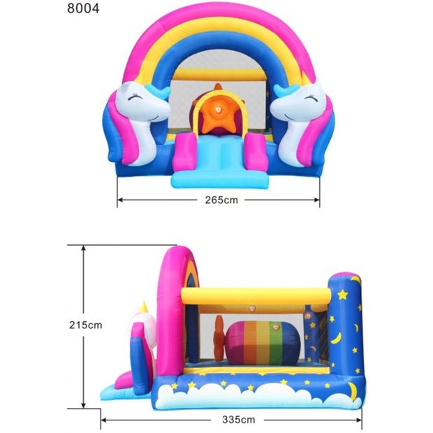 Φουσκωτο Τραμπολινο Happy Hop Fantasy Unicorn - 8004