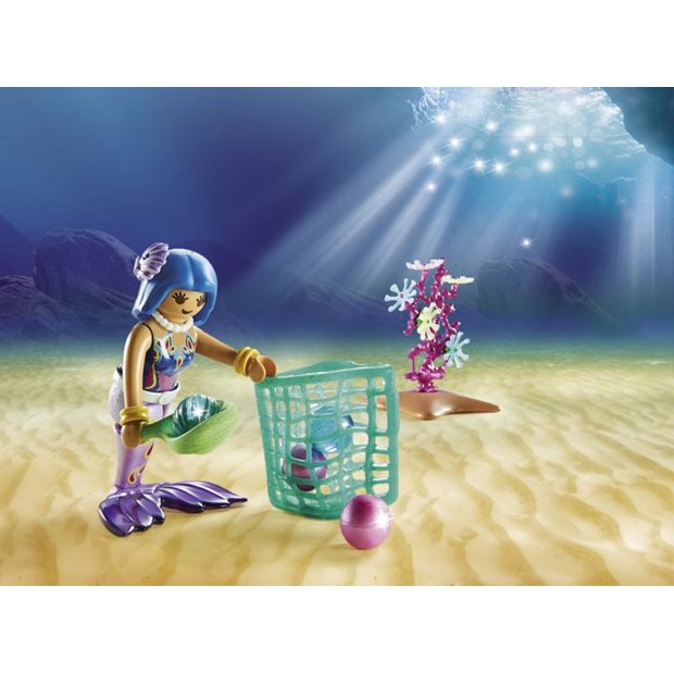 Playmobil Magic Συλλέκτες Μαργαριταριών Με Γιγάντιο Σαλάχι Μάντα - 70099