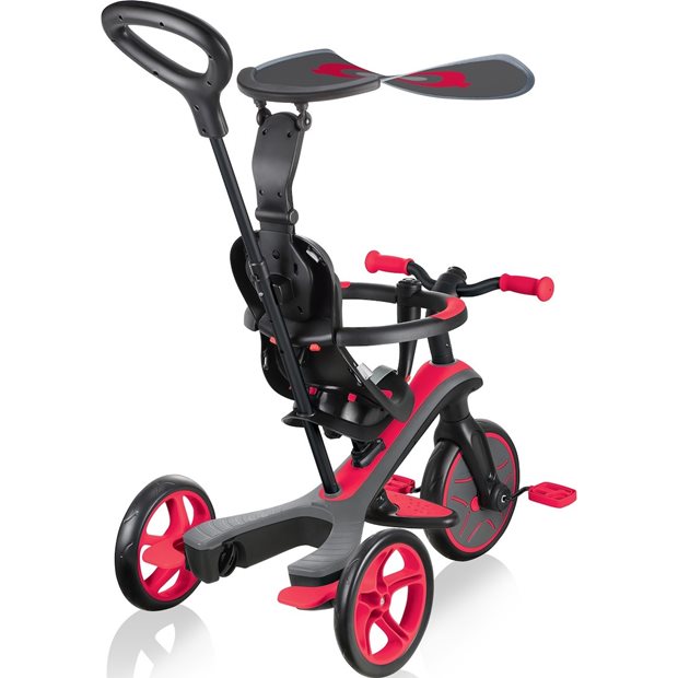 Παιδικό Τρίκυκλο Ποδήλατο Globber Trike Explorer 4 Σε 1 Κόκκινο - 632-102