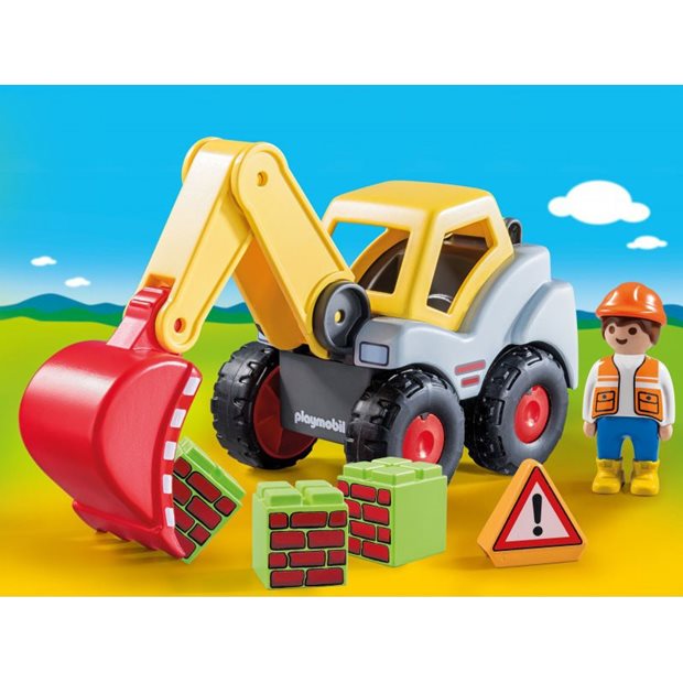 Playmobil 1.2.3 Φορτωτής Εκσκαφέας - 70125