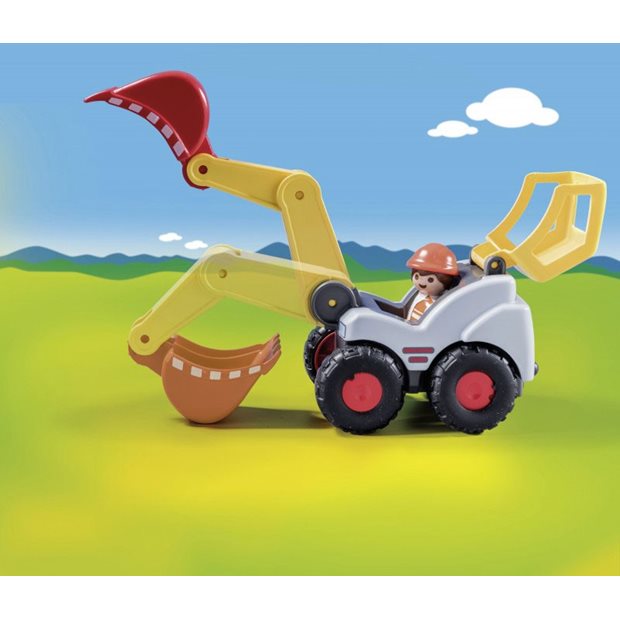 Playmobil 1.2.3 Φορτωτής Εκσκαφέας - 70125