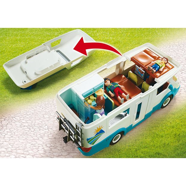 Playmobil Family Fun Αυτοκινούμενο Οικογενειακό Τροχόσπιτο - 70088