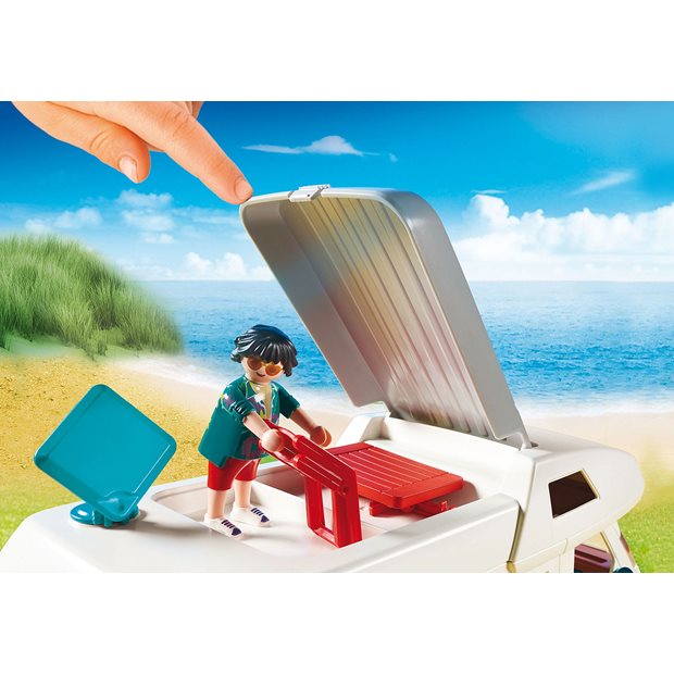 Playmobil Family Fun Αυτοκινούμενο Οικογενειακό Τροχόσπιτο - 70088
