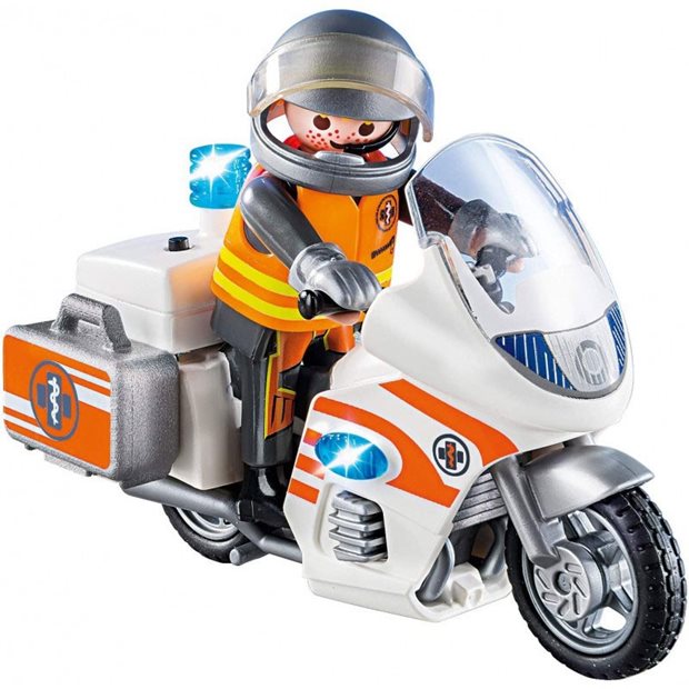 Playmobil City Life Διασώστης Με Μοτοσικλέτα - 70051