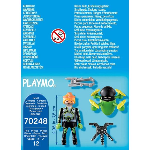 Playmobil Μυστικός Πράκτορας Με Drone - 70248