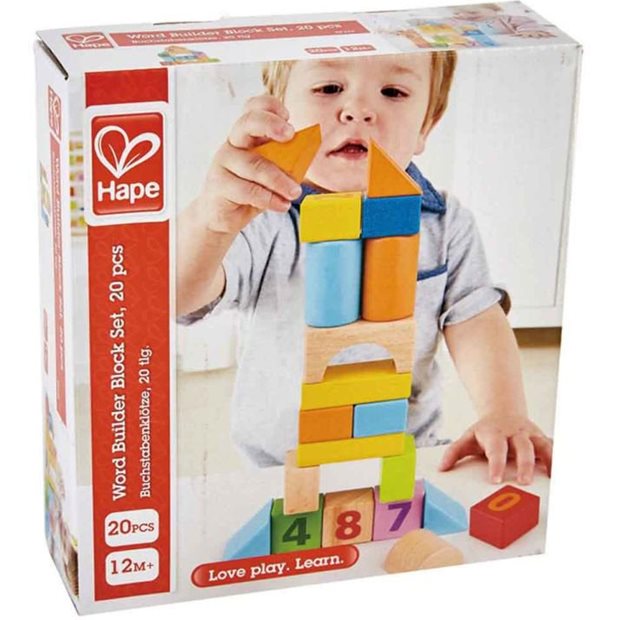 Hape Ξυλινο Σετ Τουβλακια Beech Block Count N' Build - E8388