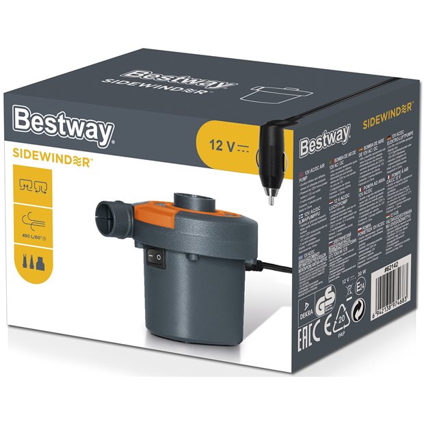 Ηλεκτρικη Τρομπα Bestway Sidewinder 12V - 62142
