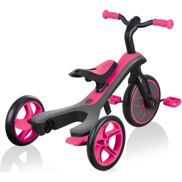 Παιδικό Τρίκυκλο Ποδήλατο Globber Trike Explorer 4 Σε 1 Φούξια Ροζ - 632-110